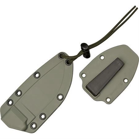 ESEE 3PMDT Model 3 Standard Edge Fixed "Super Tuff" Textured Blade Knife With OD Green Canvas Micarta Handles - Image 2