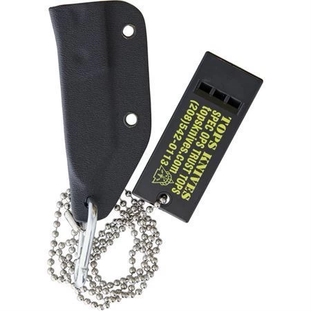 TOPS Knives TOPS CHI01 Chico Fixed Black Traction Coating Blade Knife With Carbon Steel Construction - Image 2