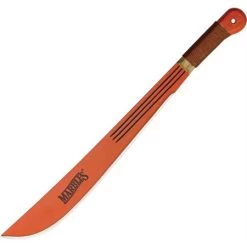 Marbles 12718W Machete Steel Blade Knife With Natural Wooden Handle
