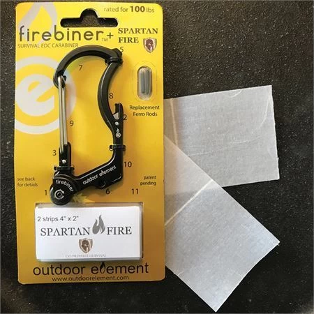 Outdoor Element F2SFBLK Firebiner Survival Carabiner - Image 2