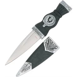 China Made 210555 Mini Scottish Dirk Fixed Blade Knife With Black Composition Handle