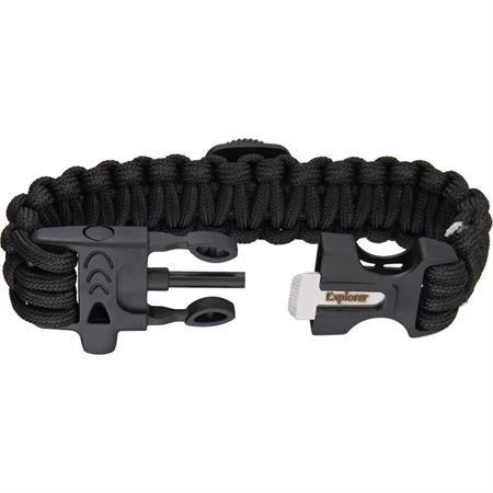 Explorer Compass 61 Paracord Bracelet With Compass Black - Image 3