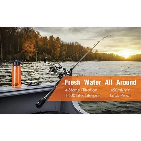 Simpure 008 Water Filter Bottle Orange - Image 6