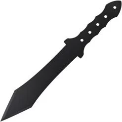 Cold Steel 80TGS Gladius Thrower Fixed Blade Knife With Black Finish S50C Stainless Construction