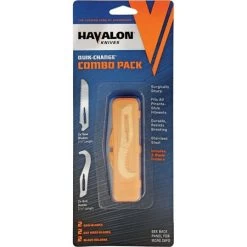 Havalon GHSBC2 Gut Hook Saw Combo Fixed Blade Knife