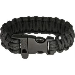 Combat Ready 359 Combat Ready Survival Bracelet Black With Paracord Construction