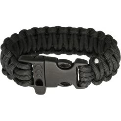 Combat Ready 361 Survival Bracelet Black With Paracord Construction