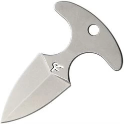 Fred Perrin DPUSHS Fred Perrin Knives Mini Push Dagger With Silver Stone Washed Construction