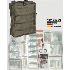 Miscellaneous 4380 4380 First Aid Kit MOLLE Pouch With OD Green Nylon MOLLE Compatible Belt Sheath