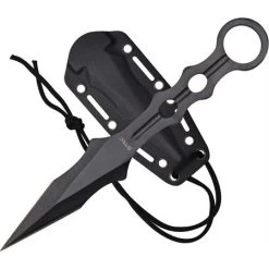 S-TEC S200BBK Tactical Throwing Knife With One Piece Black Finish 440 Stainless Construction