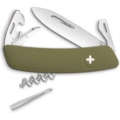 Swiza Pocket 301050 D03 Olive Swiss Pocket Multi-Tool Knife With OD Green Synthetic Handle