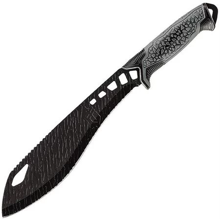 Gerber 3471 Versafix Machete Knife With Black And Gray Rubberized Polypropylene Handle