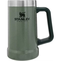 Stanley 2874029 Hammertone Green Big Grip Beer Stein 24oz With Stainless Construction