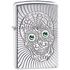 Zippo 14414 Armor Sugar Skull Lighter