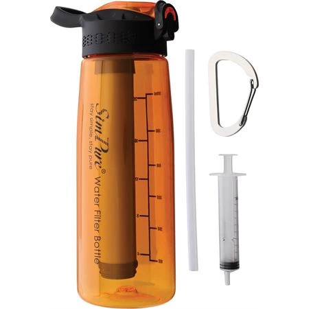 Simpure 008 Water Filter Bottle Orange